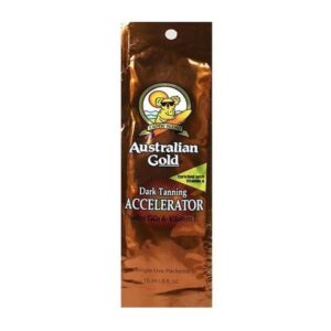 australian gold dark tanning accelerator sachet ml