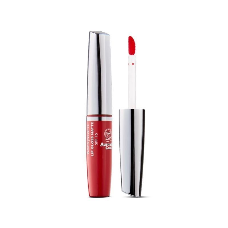 Raysistant Lip Gloss za ustnice – Seductive Red matte SPF15 - Kreme za sončenje in zaščito pred UV žarki.