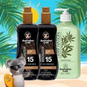 2xSPF 15 bronzer in 1xHemp Nation Agave&Lime